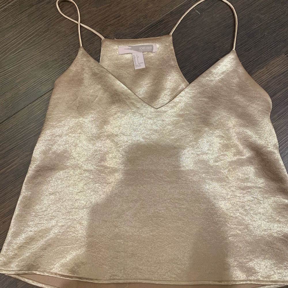 gold tank top